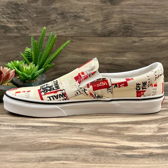 ⛔️SOLD⛔️ NIB Vans Classic Slip On Sneaker Packing Tape 10 - Picture 6 of 11